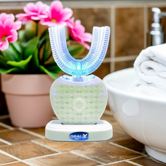Sonic “U” shaped Sonic Auto Toothbrush with Blue Light-